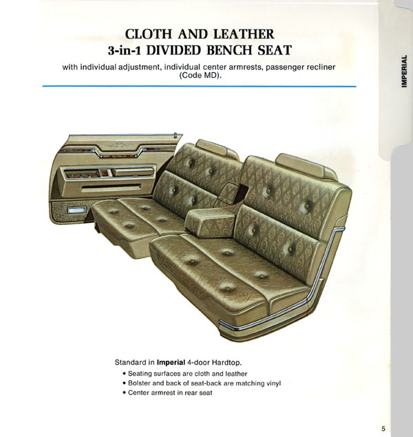 1971 Chrysler Color Trim Folder Page 28